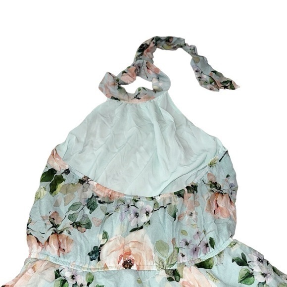 Yumi Kim Sunday Rose Aqua Meghan Halter Mini Dress - Picture 6 of 9